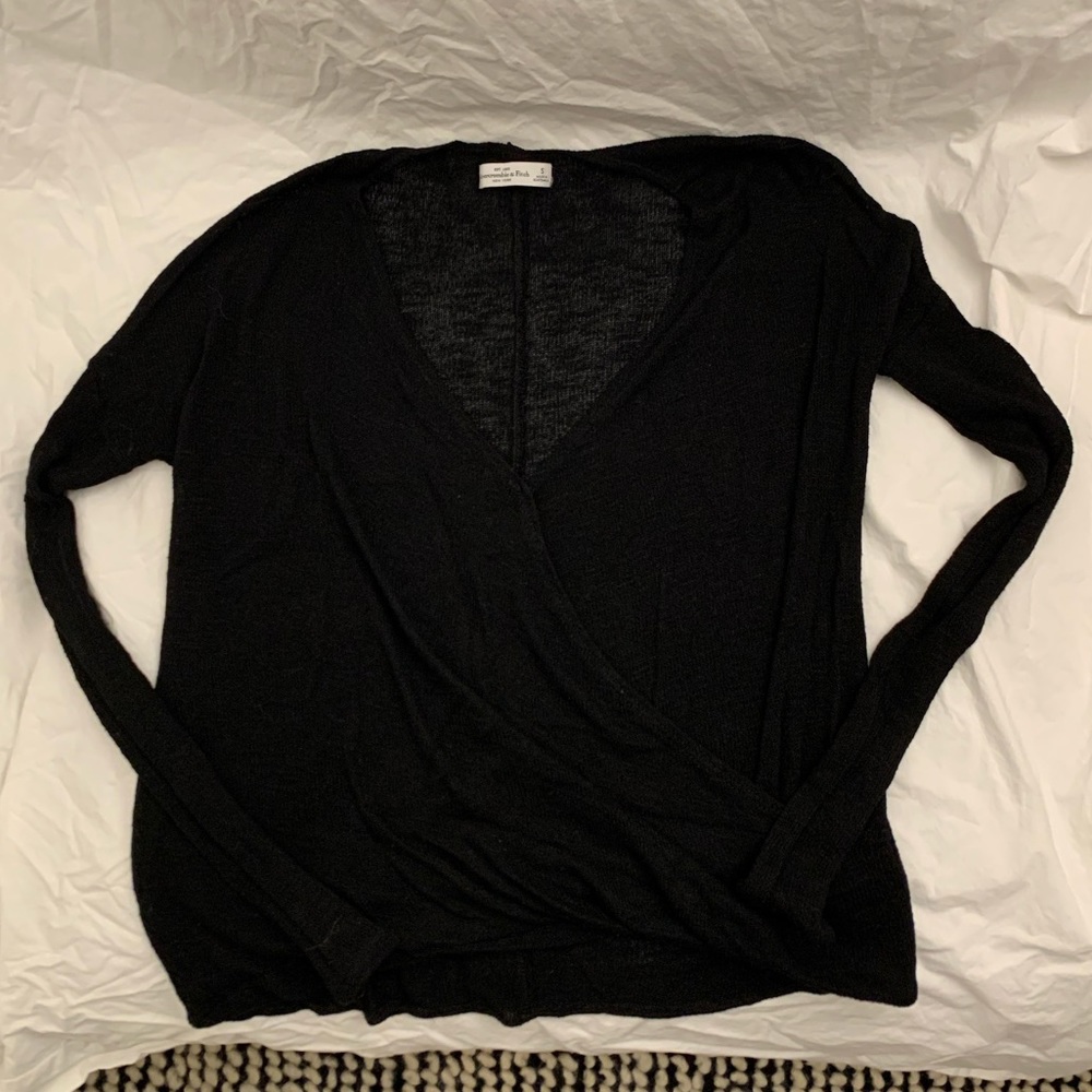 Abercrombie and Fitch Knitted Wrap Top